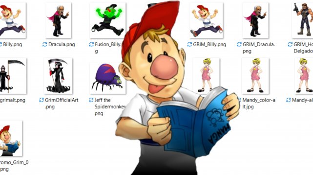 Grim adventures of Billy & Mandy transparent artwork