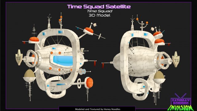 Time Squad Ship (SMI/Worlds Collide) 3D Model (.blend)