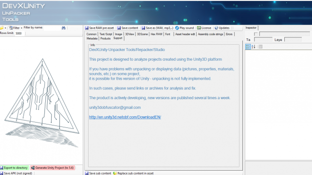 DevXUnity Unpacker Legacy - Classic/older version of the FusionFall modding tool