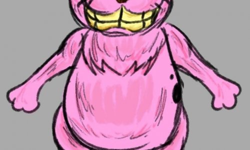 FusionFall Courage the cowardly dog art sketch