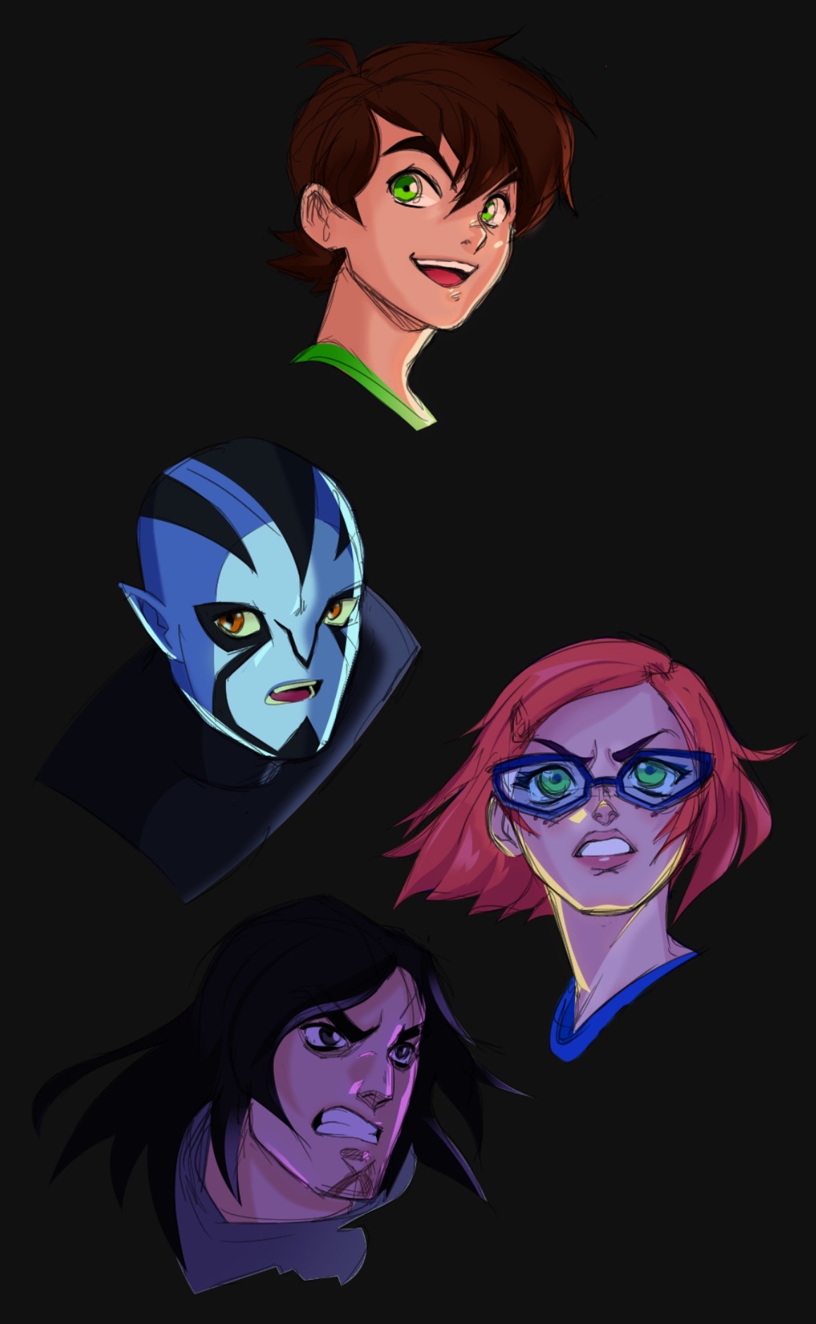 Ben 10 Headshot artwork Omniverse era