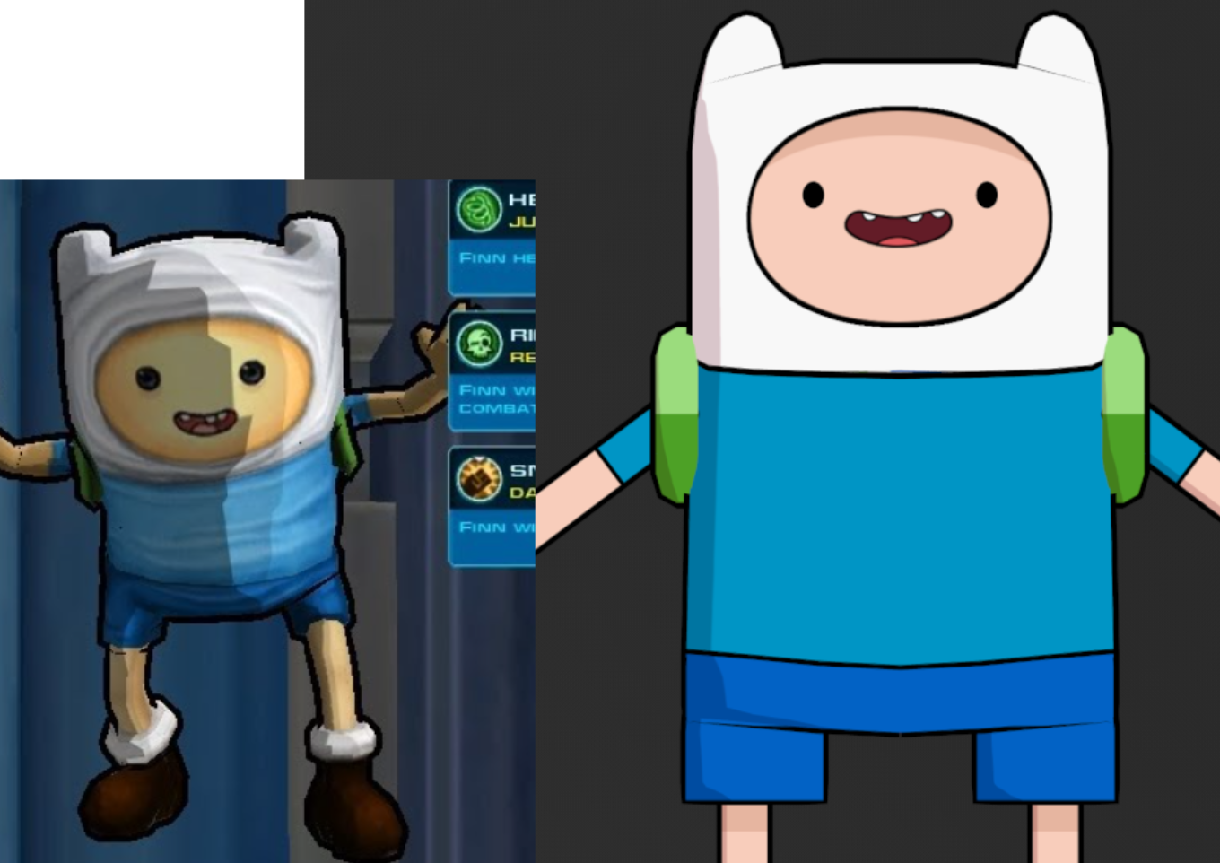 FusionFall Legacy / Worlds Collide Finn Nano